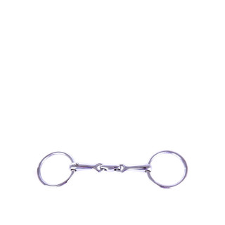 BR Double Jointed wędzidło z wolnym kółkiem Pony 14 mm