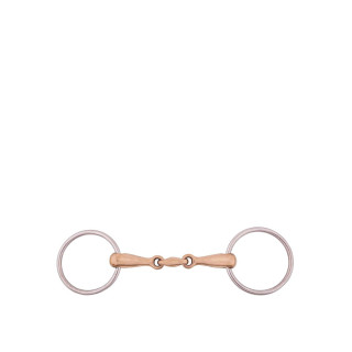 BR Double Jointed wędzidło z wolnym kółkiem 18 mm