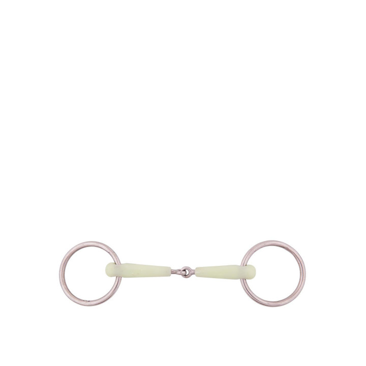 BR Single Jointed Loose Ring Snaffle Pony Apple Mouth 15 mm