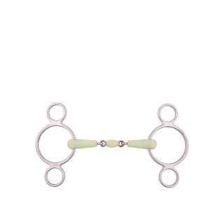 BR Double Jointed Three Ring Gag Apple Mouth 18 mm