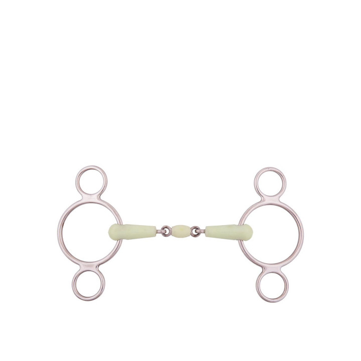 BR Double Jointed Three Ring Gag Apple Mouth 18 mm