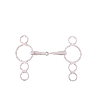 BR Single Jointed Four Ring Gag 18 mm
