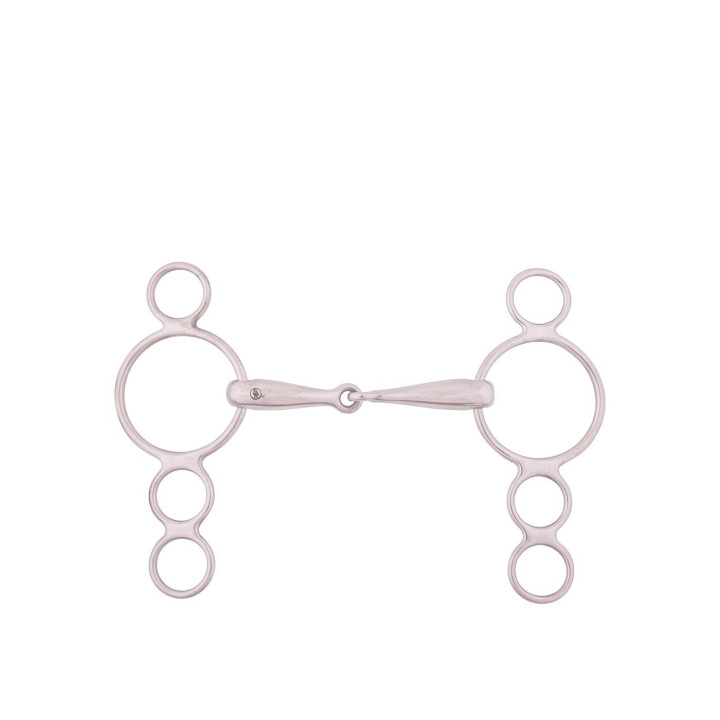 BR Single Jointed Four Ring Gag 18 mm