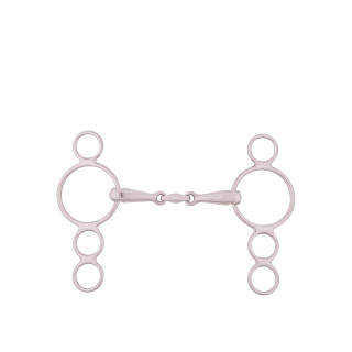 BR Double Jointed Four Ring Gag 18 mm