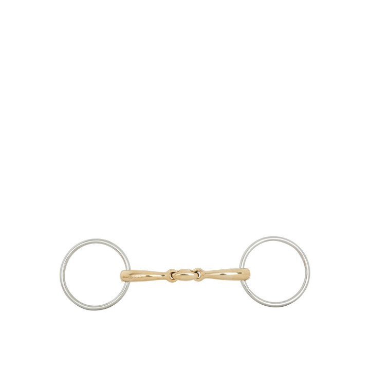 BR Double Jointed Loose Ring Snaffle Soft Contact 12 mm Ø 70 mm