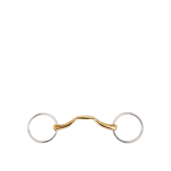 BR Mullen Mouth Loose Ring Snaffle Soft Contact 14 mm