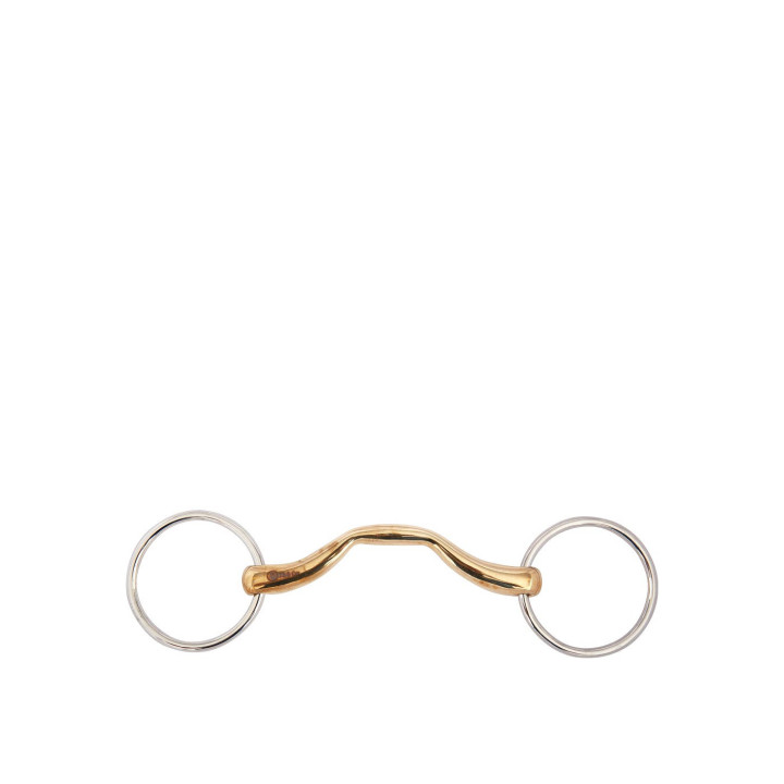 BR Mullen Mouth Loose Ring Snaffle Soft Contact 16 mm