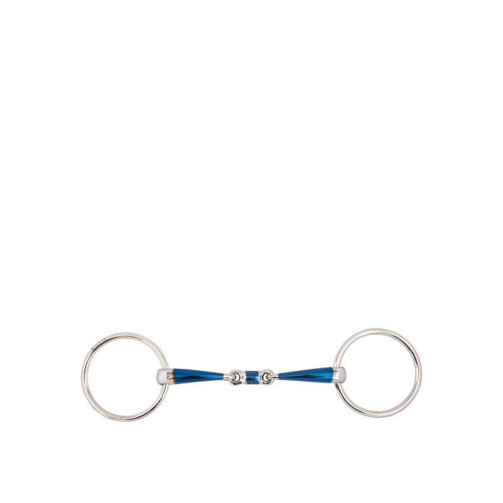 BR Double Jointed Loose Ring Snaffle Sweet Iron 14 mm