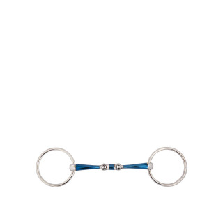 BR Double Jointed Loose Ring Snaffle Sweet Iron Magic System 14 mm