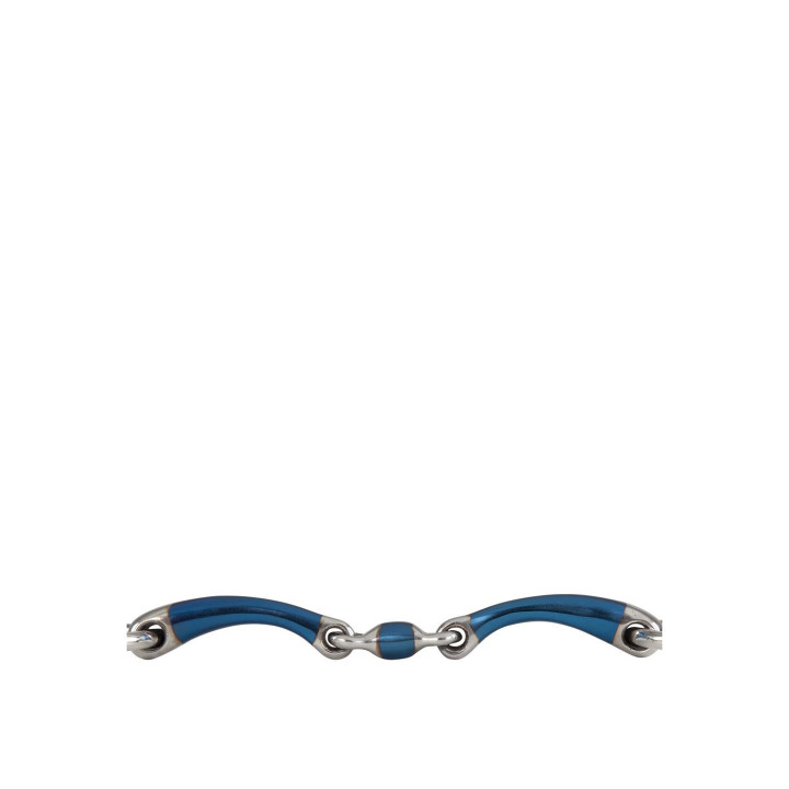 BR Double Jointed Loose Ring Snaffle Sweet Iron Magic System 14 mm