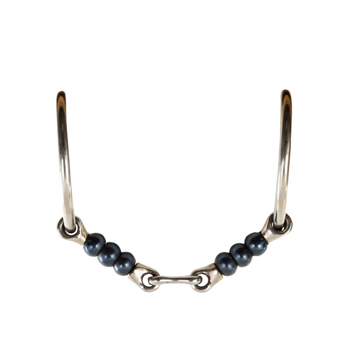 BR Wędzidło podwójnie łamane z wolnym kółkiem Sweet Iron 14 mm