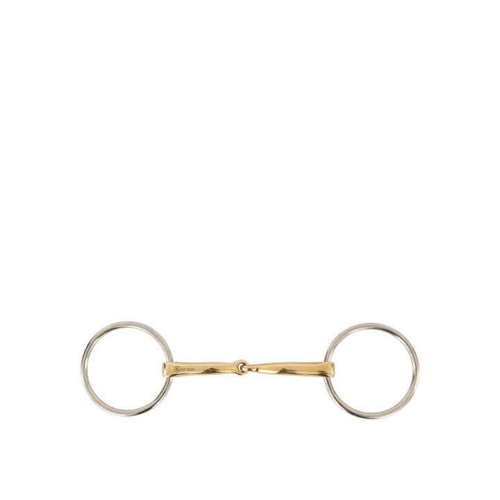 BR Single Jointed Loose Ring Snaffle Soft Contact Magic System 14 mm