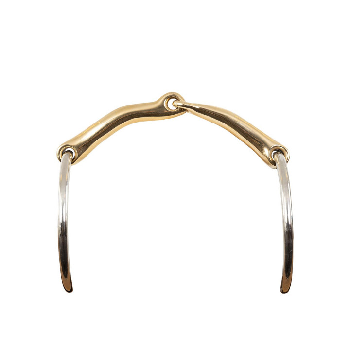 BR Single Jointed Loose Ring Snaffle Soft Contact Magic System 14 mm