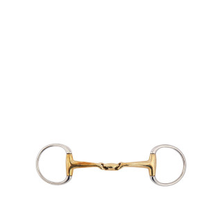 BR Double Jointed Eggbutt Snaffle Slightly Curved Soft Contact 14 mm