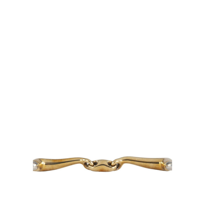 BR Double Jointed Eggbutt Snaffle Slightly Curved Soft Contact 14 mm