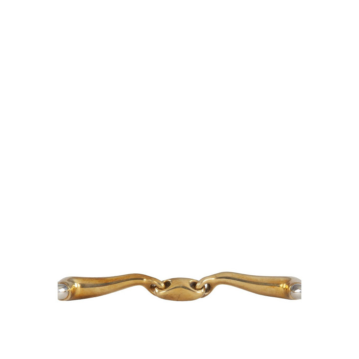 BR Double Jointed Eggbutt Snaffle Slightly Curved Soft Contact 16 mm