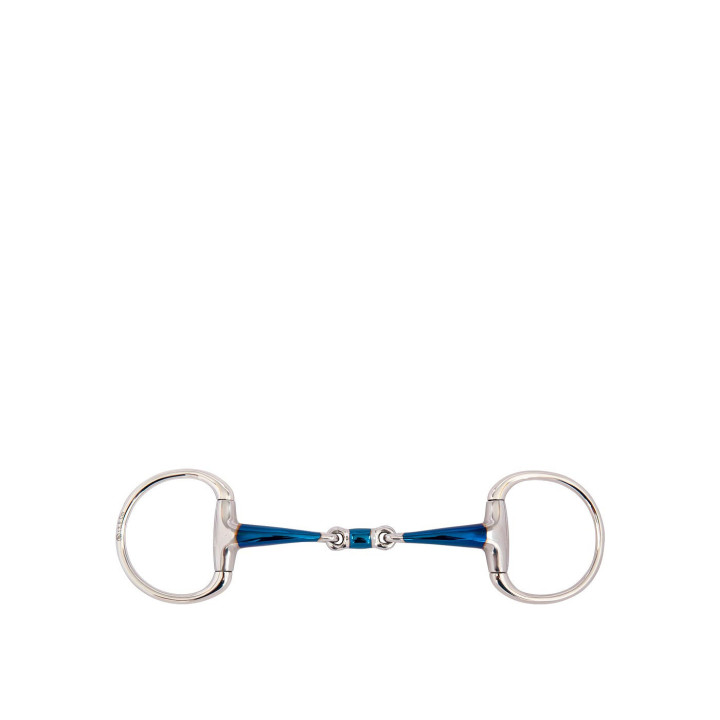 BR Wędzidło podwójnie łamane oliwkowe Sweet Iron 14 mm