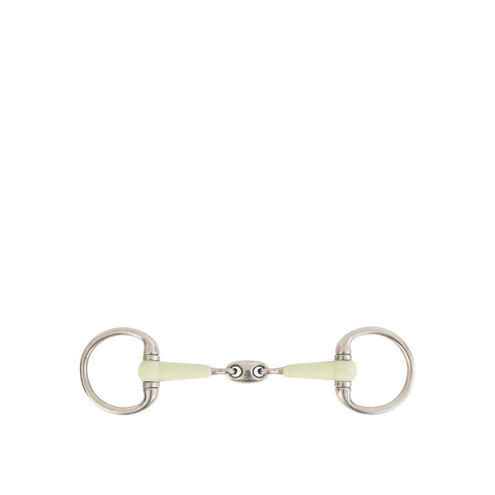 BR Double Jointed Eggbutt Snaffle Apple Mouth 14mm