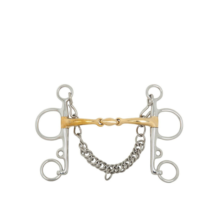 BR Double Jointed Pelham Soft Contact 12 mm Shanks 145 mm