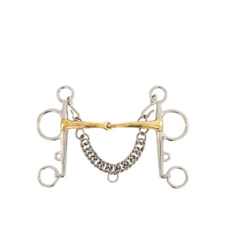 BR Pelham pojedynczo łamany Soft Contact 14 mm