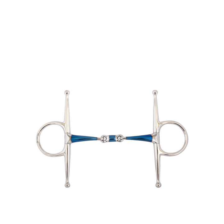 BR Double Jointed Full Cheek Snaffle Sweet Iron 14 mm