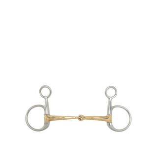 BR pojedynczo łamane wędzidło Baucher Soft Contact 12 mm