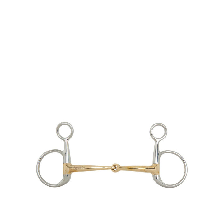 BR pojedynczo łamane wędzidło Baucher Soft Contact 12 mm