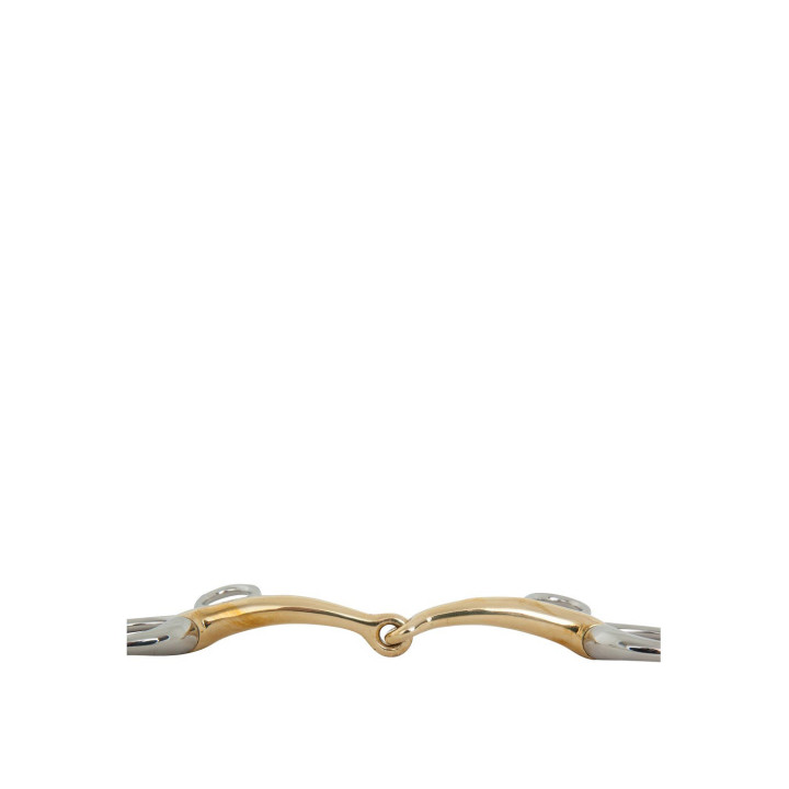 BR pojedynczo łamane wędzidło Baucher Soft Contact 12 mm