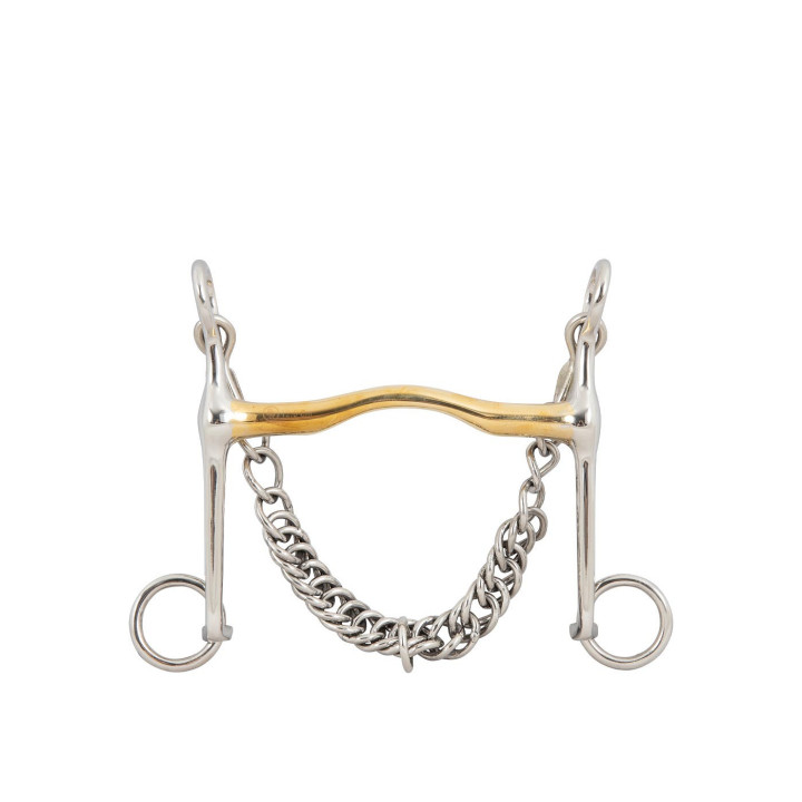 BR Weymouth Curb Bit Soft Contact 12 mm Shanks 140 mm