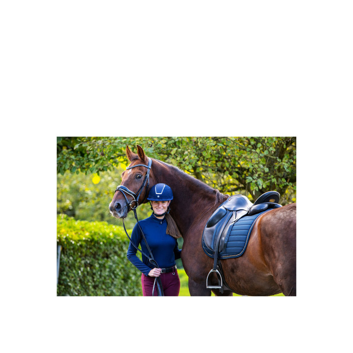 BR Riding Helmet Omega Microfiber Glitter