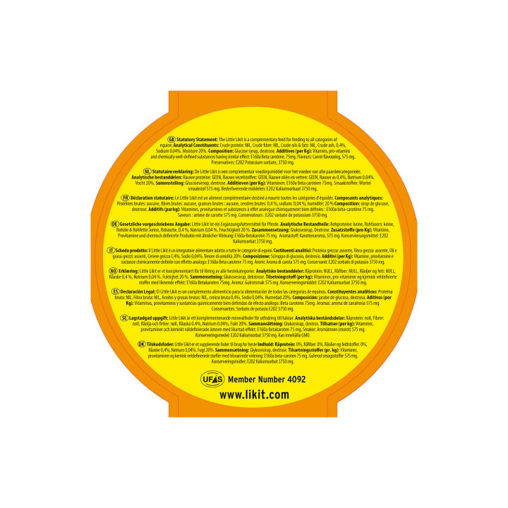 Little Likit Lick Carrot 250 g PU24