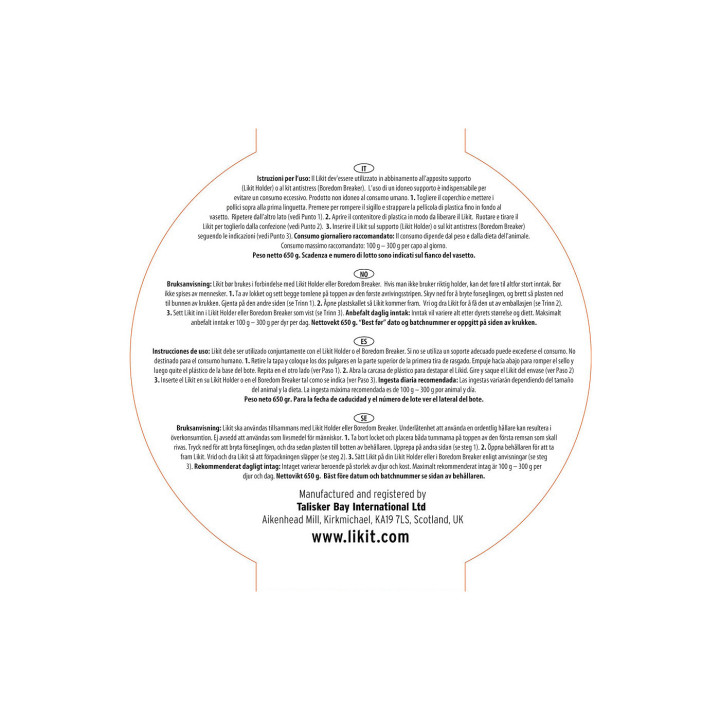 Likit Lick Cherry 650 g PU12