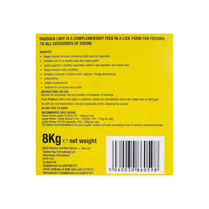 Likit Paddock Lick 8 kg