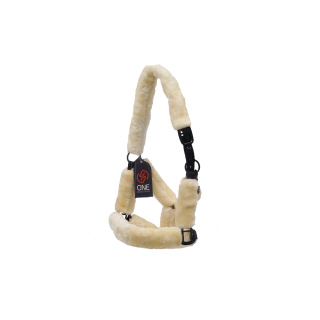 One Headcollar nylon with shee pskin