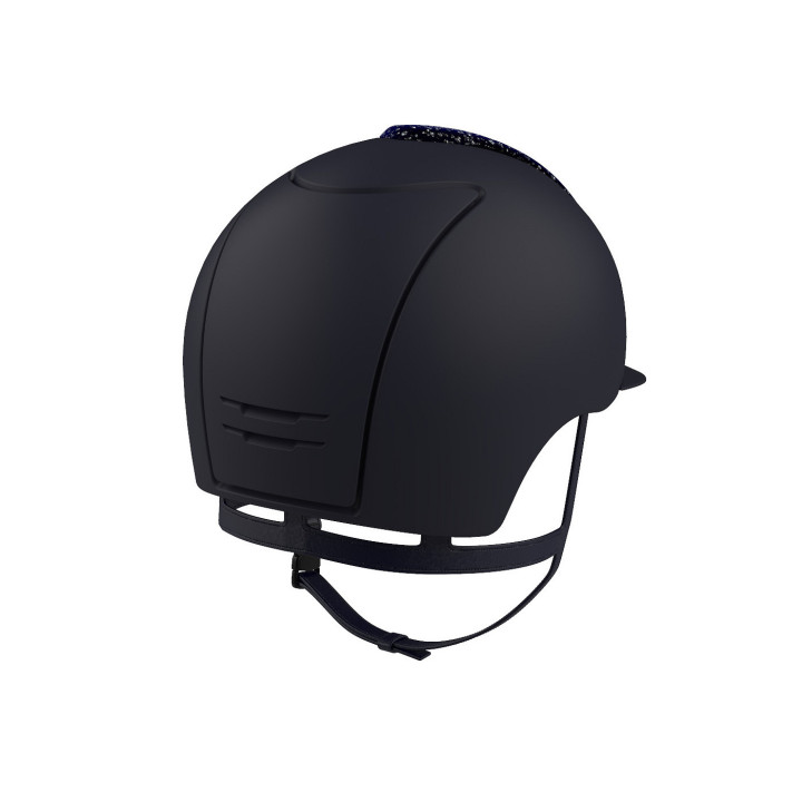 KEP Cromo textile blue blue grid + blue velvet inserts