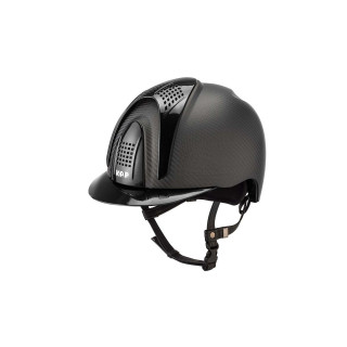 KEP Opaque Black crown carbon, Black shiny visor + 3inserts Black
