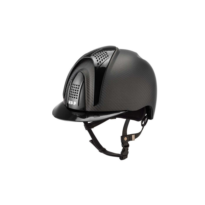 KEP Opaque Black crown carbon, Black shiny visor + 3inserts Black