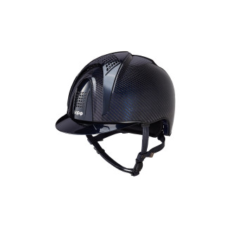 KEP Shiny Blue crown Carbon, Blue met visor + 3inserts Blue