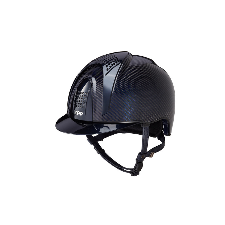 KEP Shiny Blue crown Carbon, Blue met visor + 3inserts Blue