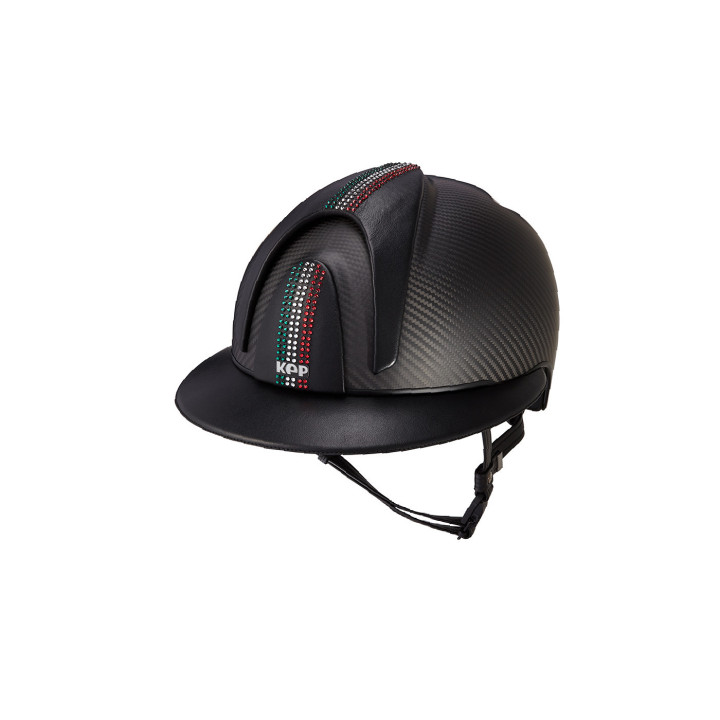KEP E-light matt black carbon, black Matt polo visor, magnet chinstrap