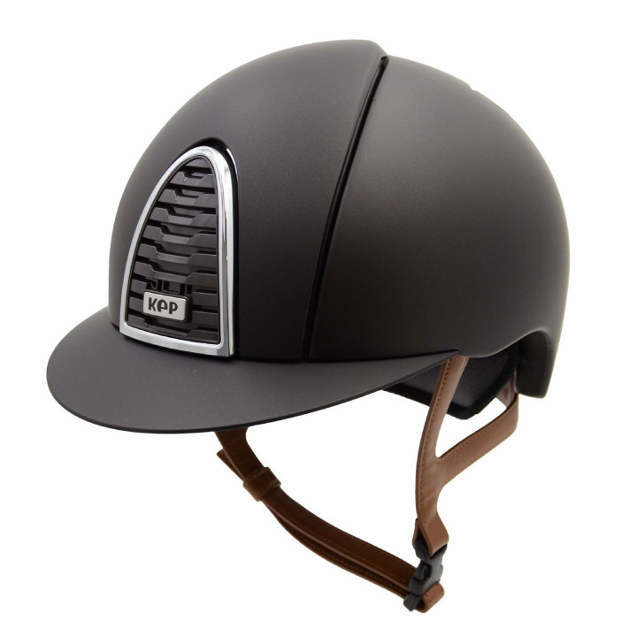 Cromo 2.0 Textile, frame chrome,grid raw black,beige straps