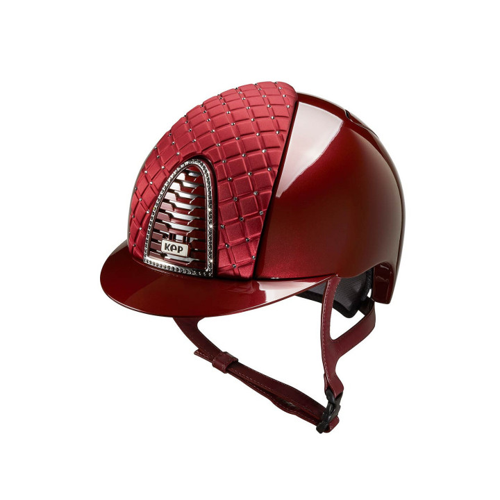 KEP Cromo 2.0 bordeaux metal, bordeaux frame with Silver Night Swarovski® Milano