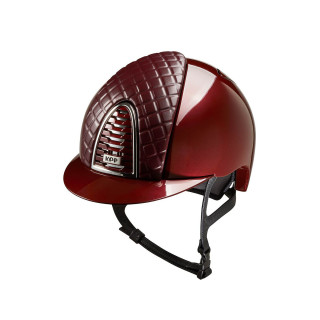 KEP Cromo 2.0 bordeaux metal, chrome frame and subgrid leather Milano