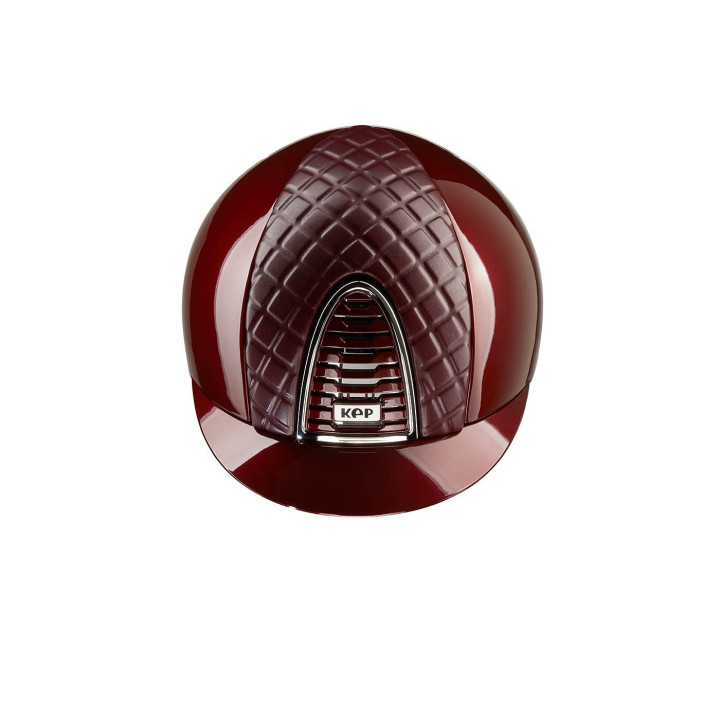 KEP Cromo 2.0 bordeaux metal, chrome frame and subgrid leather Milano