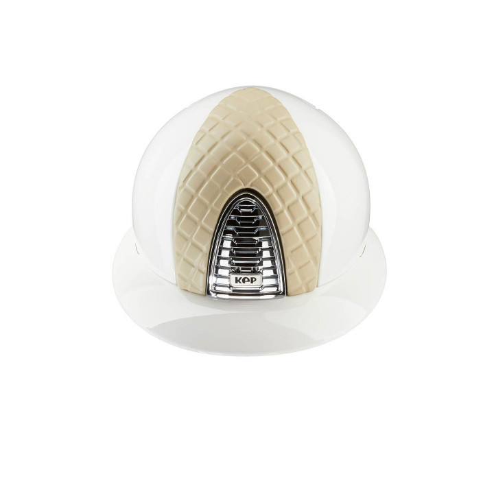 KEP Cromo 2.0 white polish, chrome ventilation leather Milano Polo