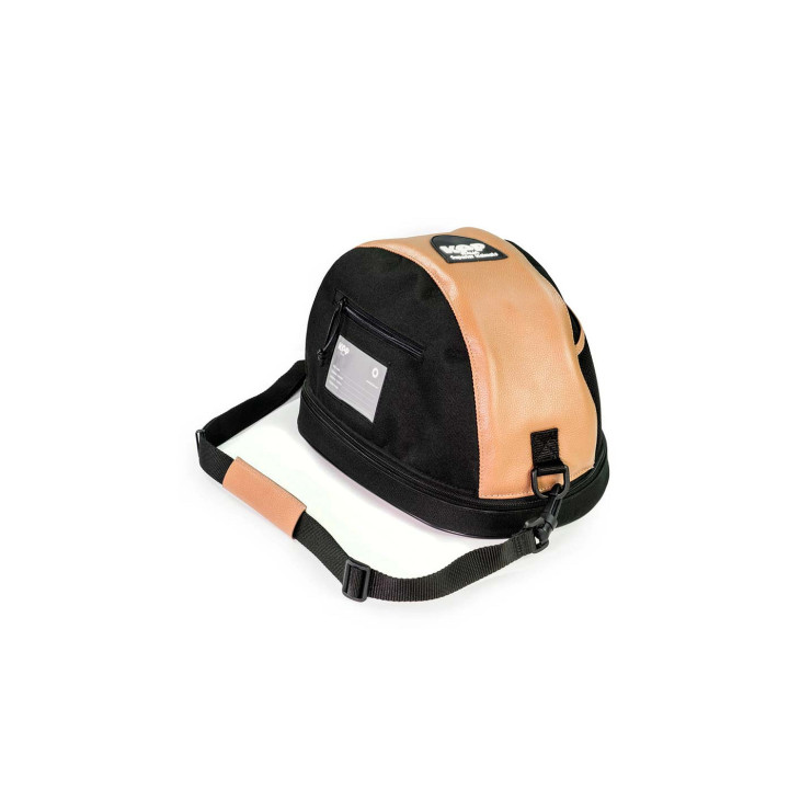 KEP Kask KEPBAG z beżowymi skórzanymi elementami