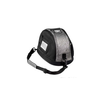 KEP Helmet KEPBAG with silver glitter leather parts