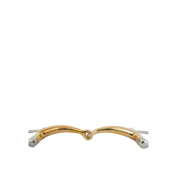 BR Ustnik pojedynczo łamany Dee Ring Soft Contact 14 mm Ø 65 x 50 mm