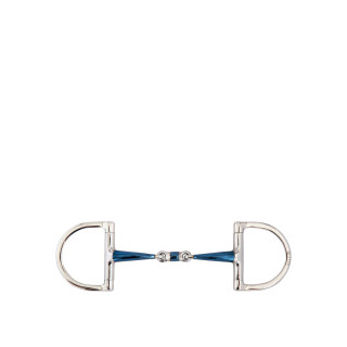 BR Podwójnie łamane wędzidło Dee-Ring Sweet Iron 14 mm